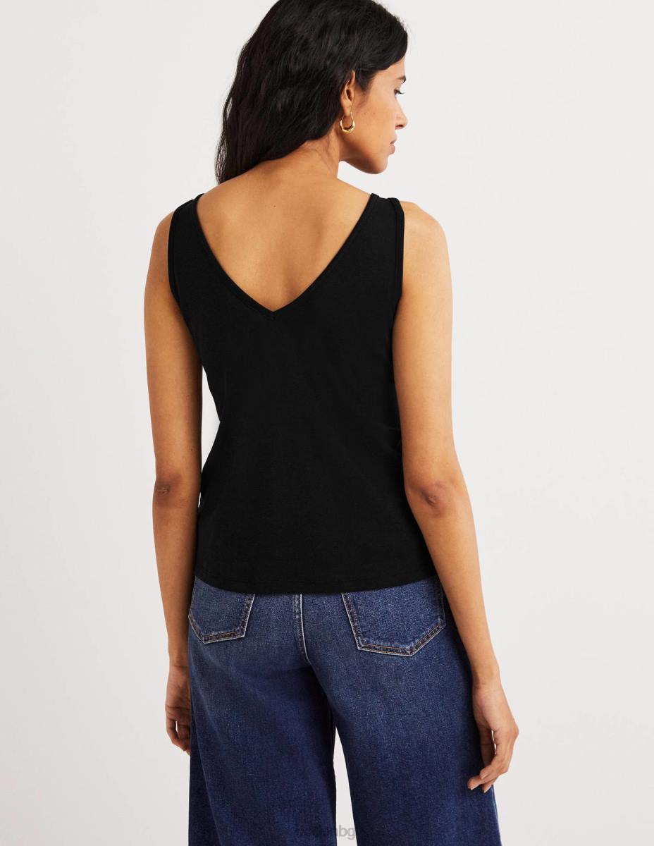 облекло Boden мека жилетка черен Жени LL682245