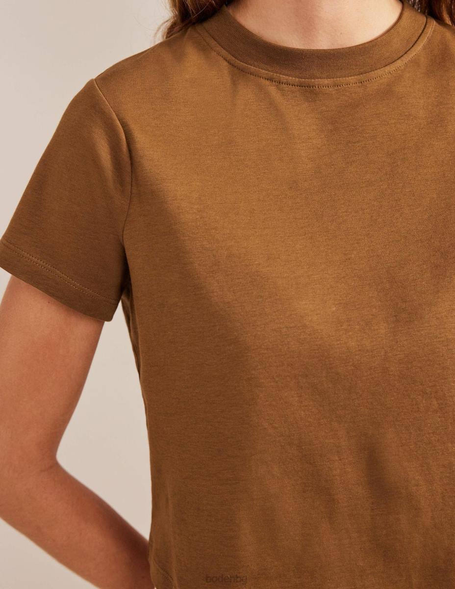 облекло Boden перфектна памучна изрязана тениска пони Жени LL682517