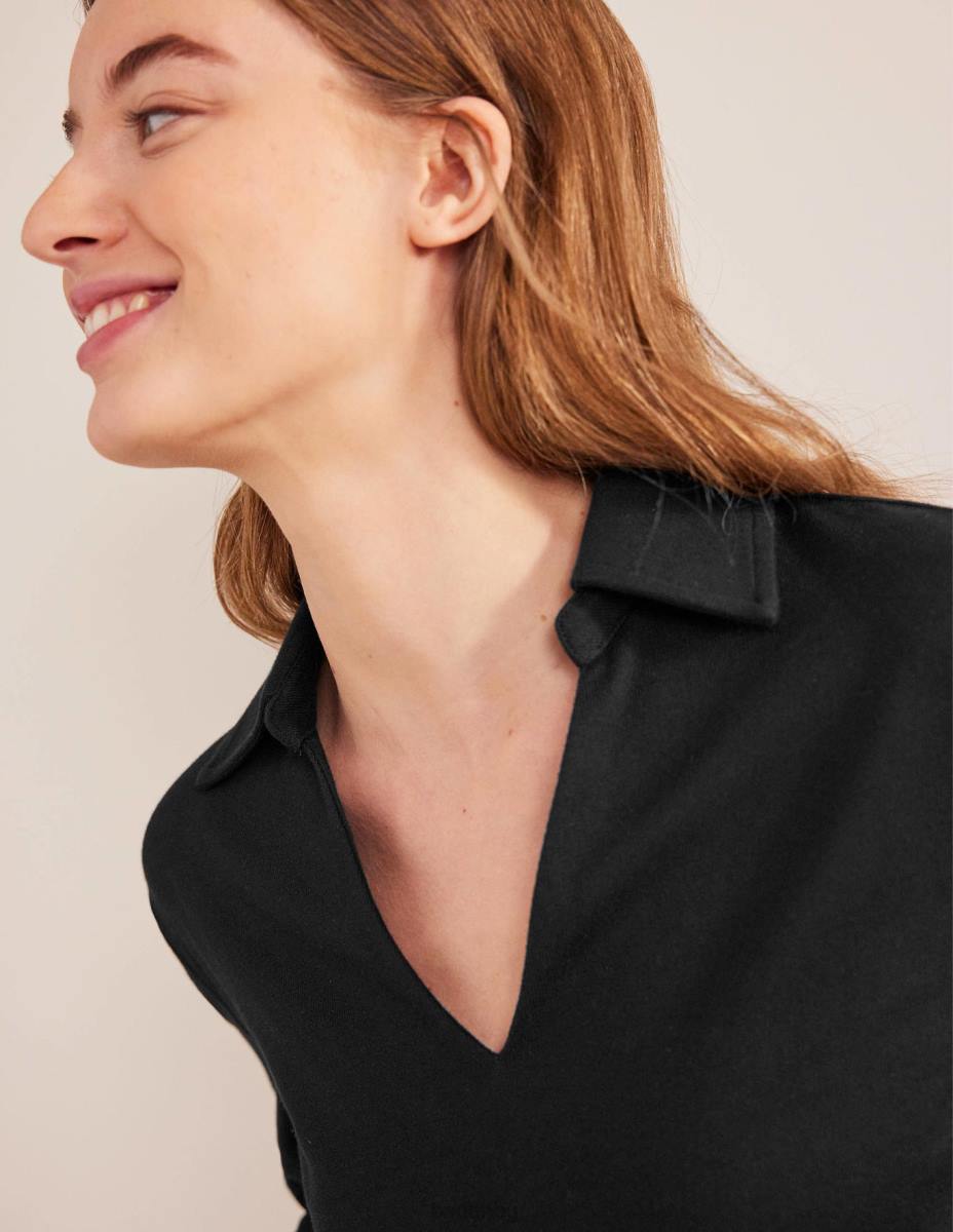 облекло Boden врязана яка ивица отгоре черен Жени LL682531