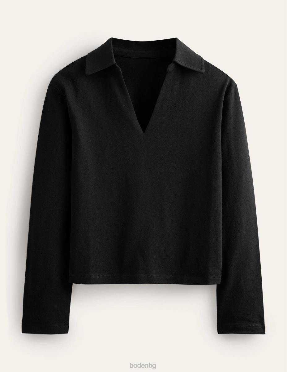 облекло Boden врязана яка ивица отгоре черен Жени LL682531