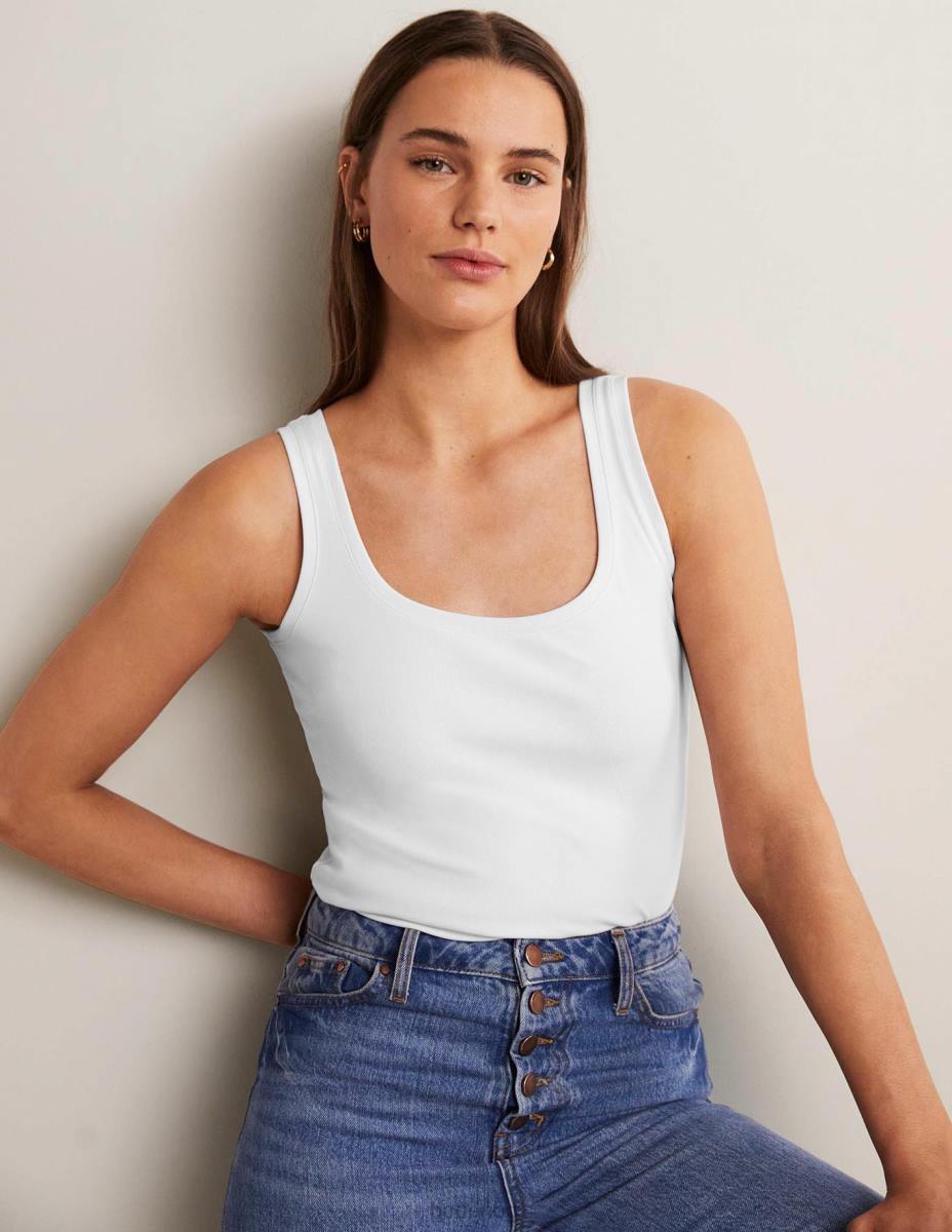 облекло Boden основна жилетка бяло Жени LL682557