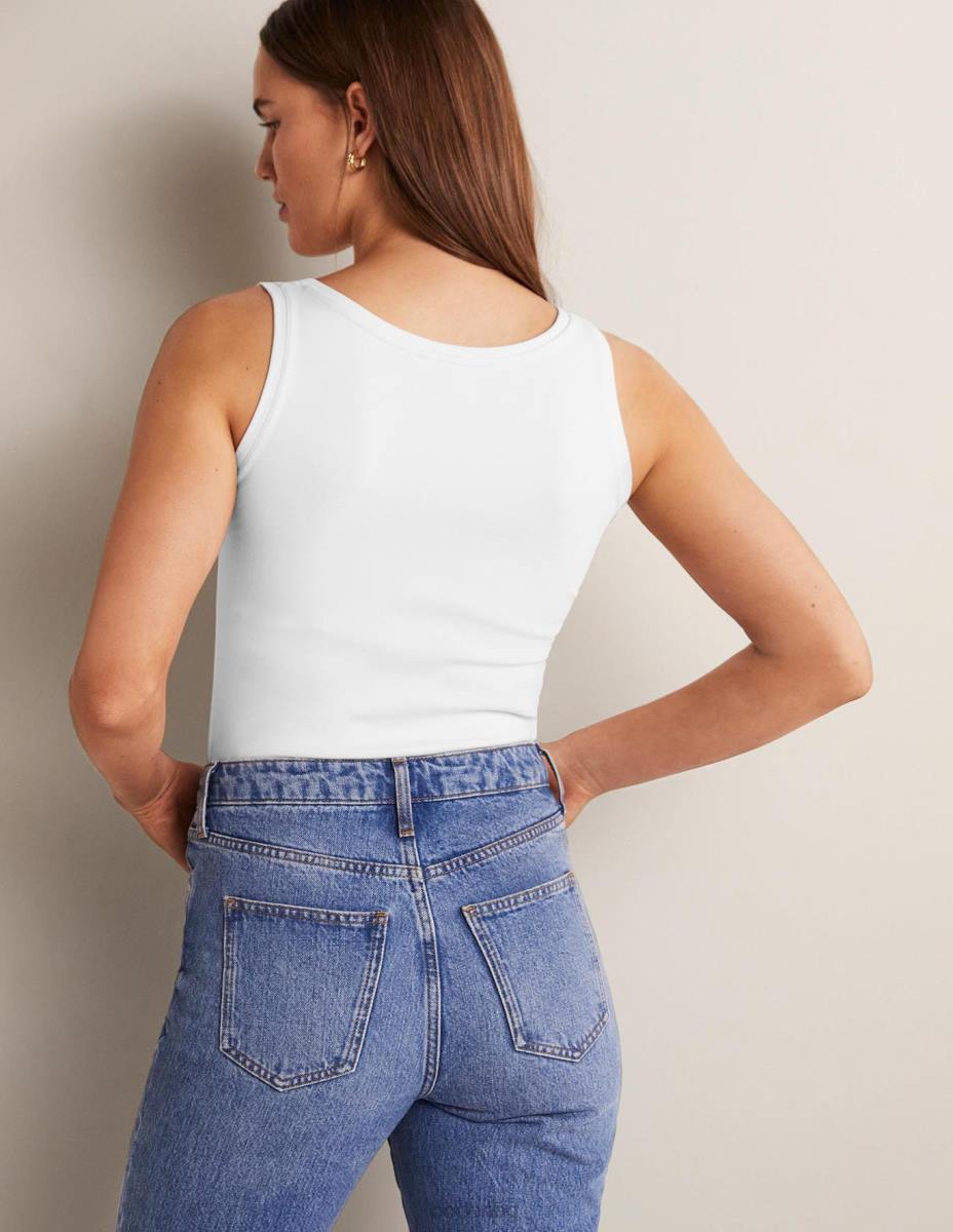 облекло Boden основна жилетка бяло Жени LL682557