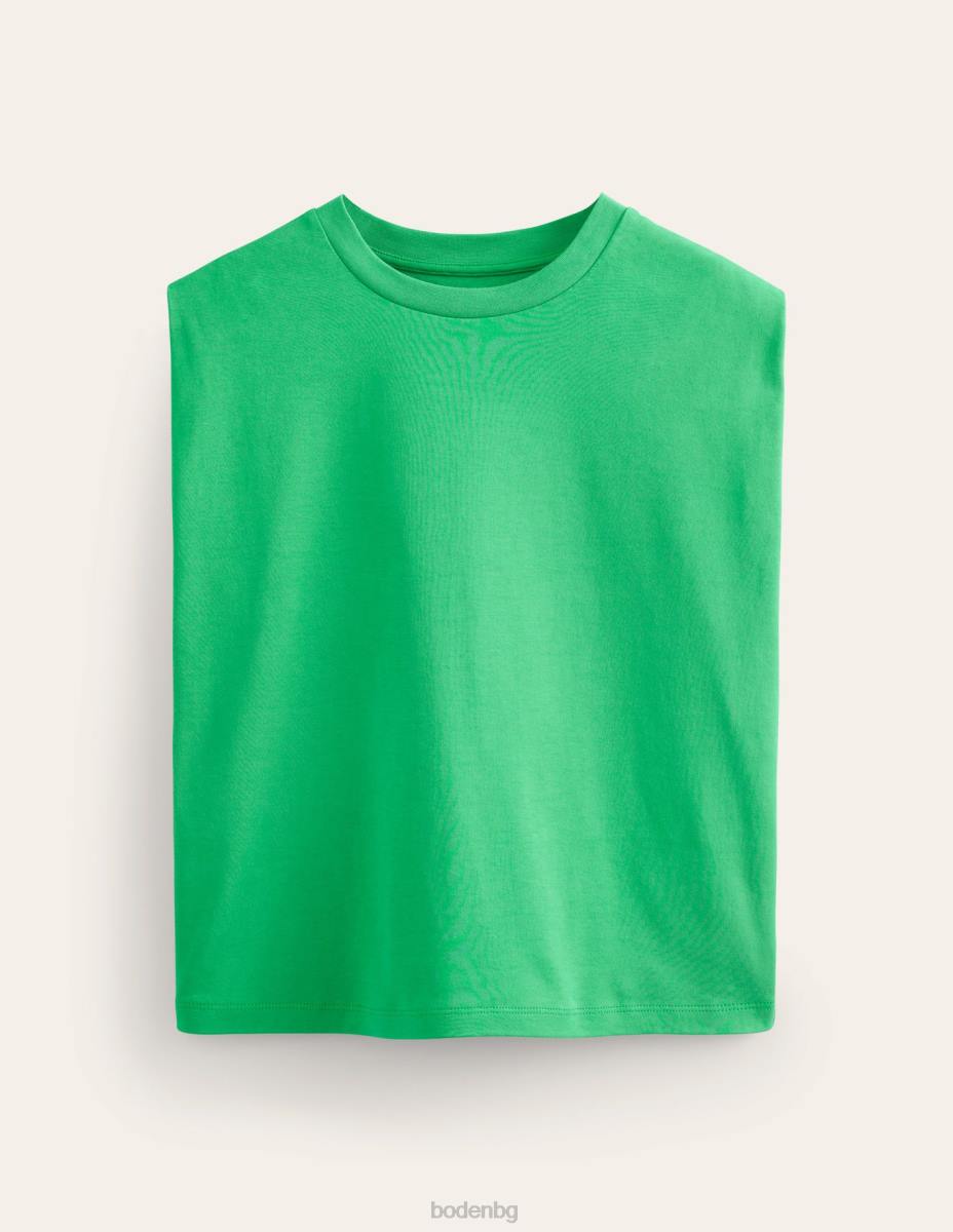 облекло Boden перфектно памучно горнище без ръкави зелена пчела Жени LL682585