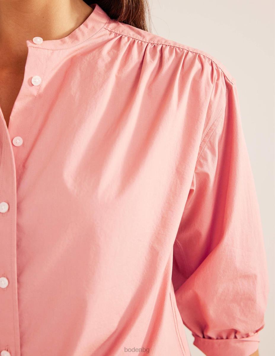 облекло Boden спокойна риза от поплин розово розово Жени LL68592