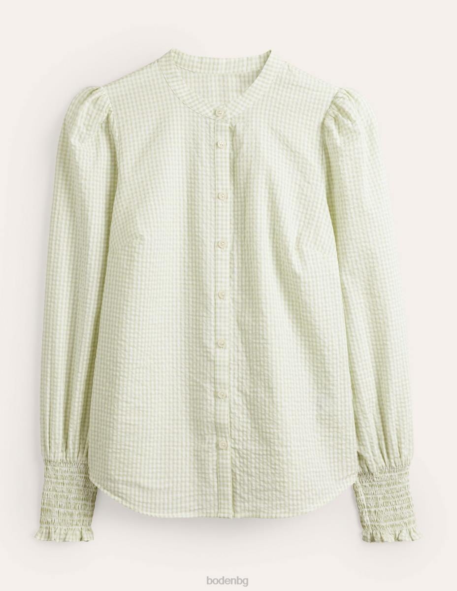 облекло Boden риза с маншет микро гингам Жени LL68594