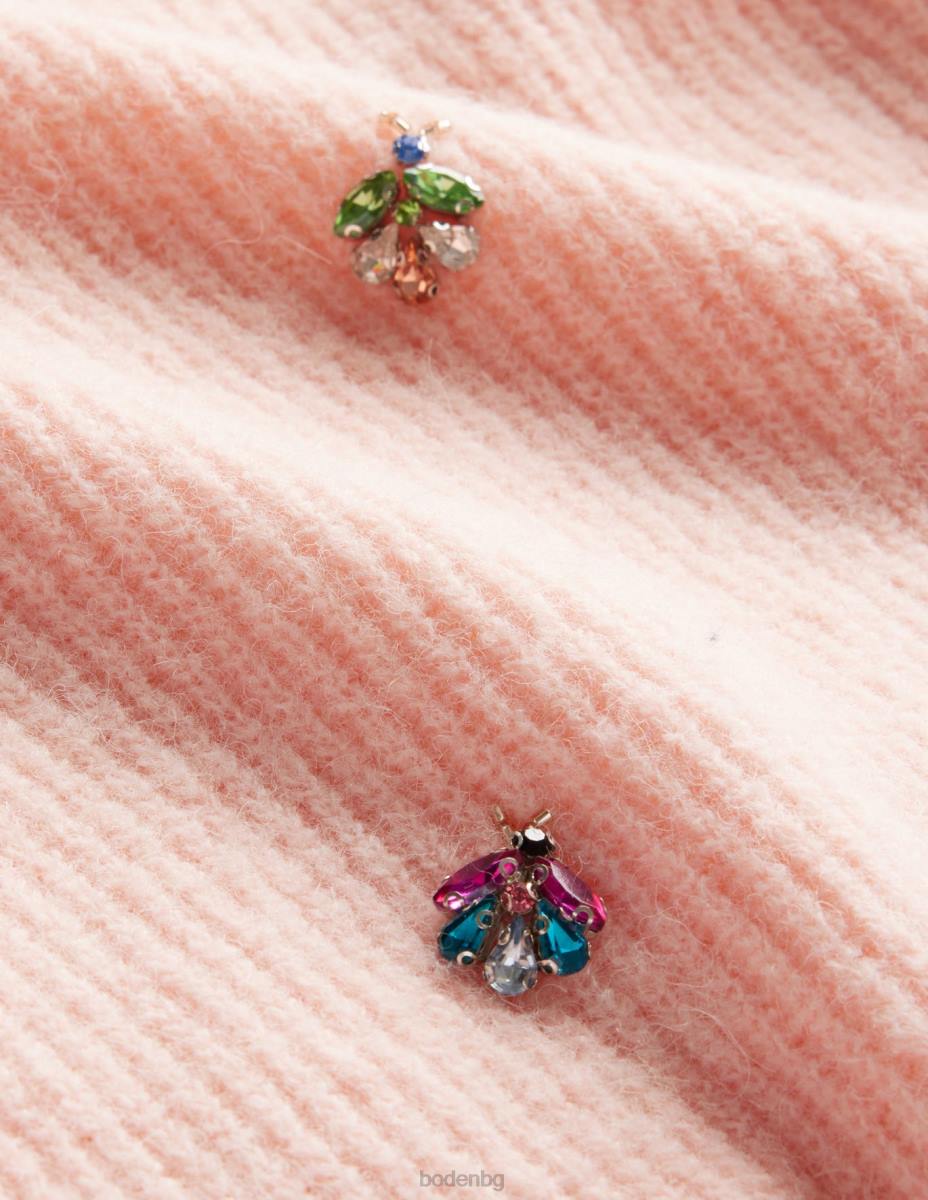 облекло Boden украсена пухкава тениска marshmallow Жени LL681467