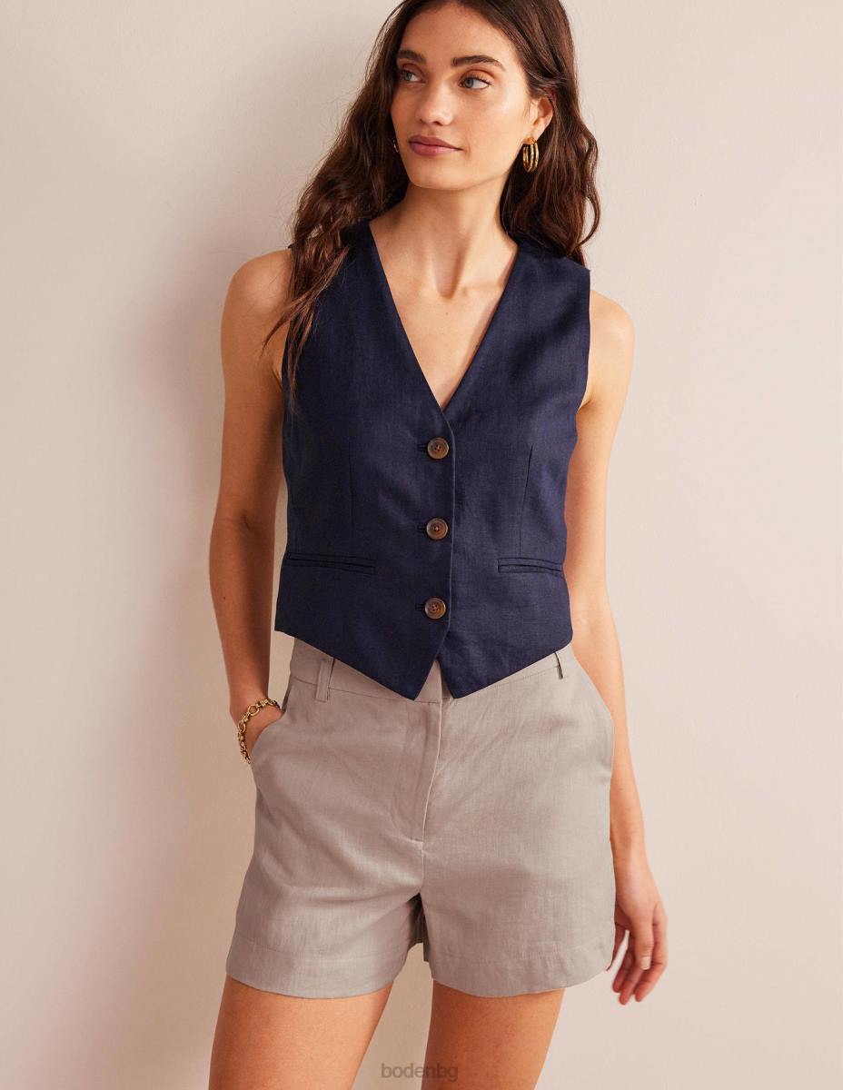 облекло Boden разкроени ленени шорти въже Жени LL681564