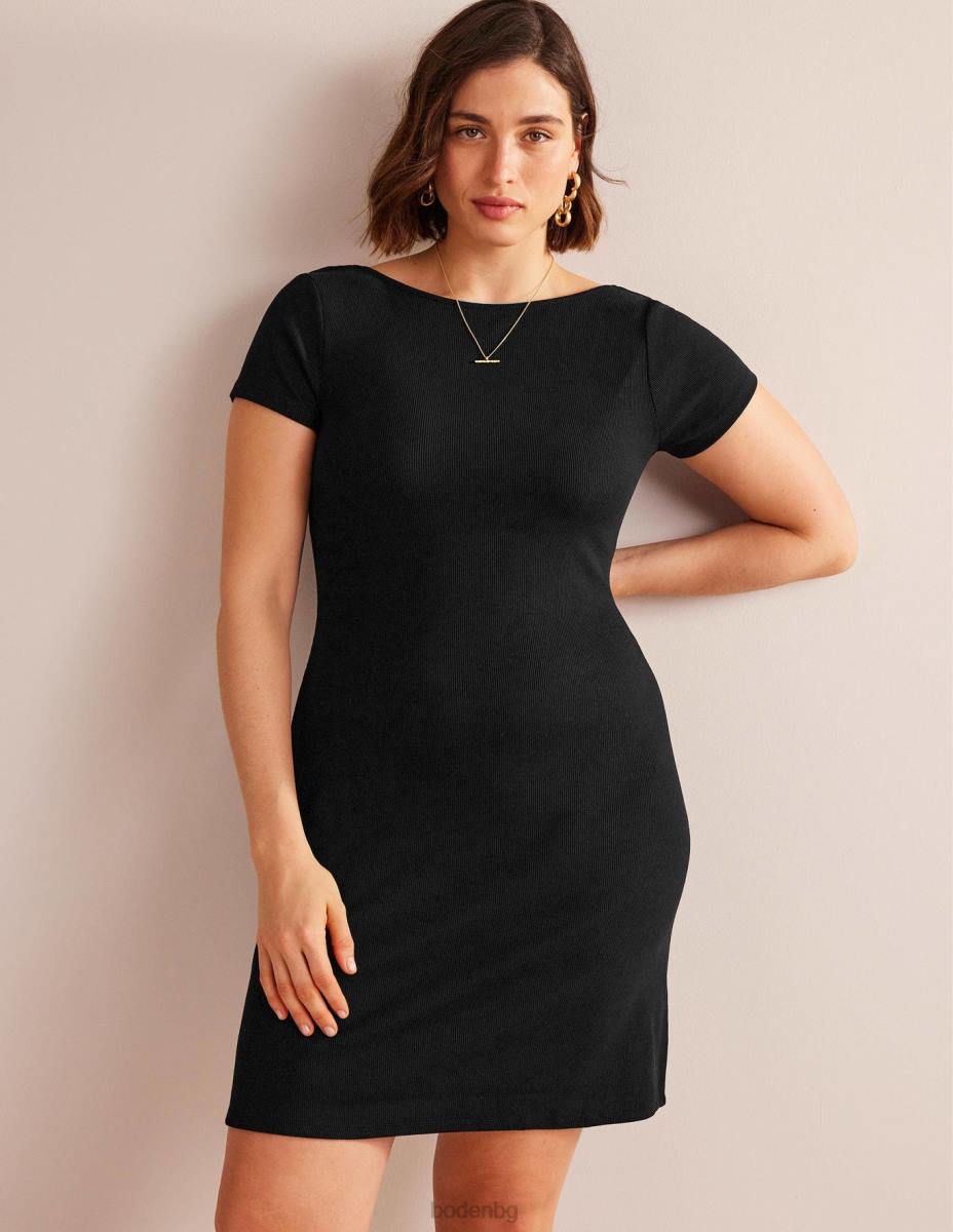 облекло Boden мини рокля от трико с долна част на гърба черен Жени LL681029