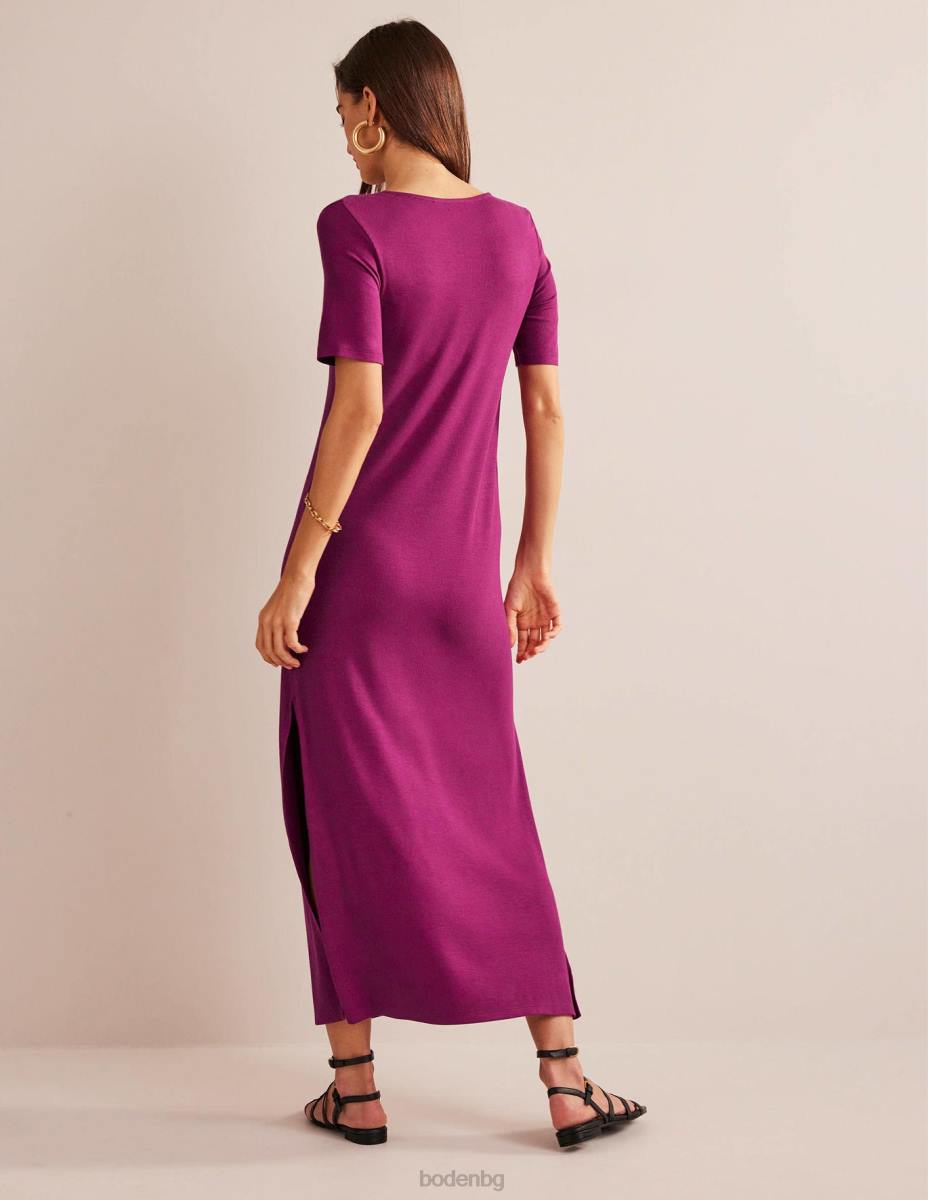 облекло Boden миди тениска от трико в рибри малиново сияние Жени LL681092