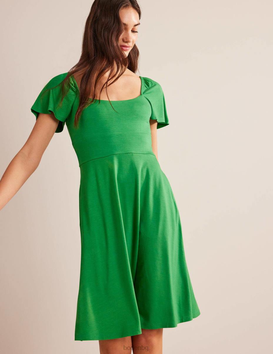 облекло Boden мини рокля от трико с квадратно деколте хълмисти възвишения Жени LL681136