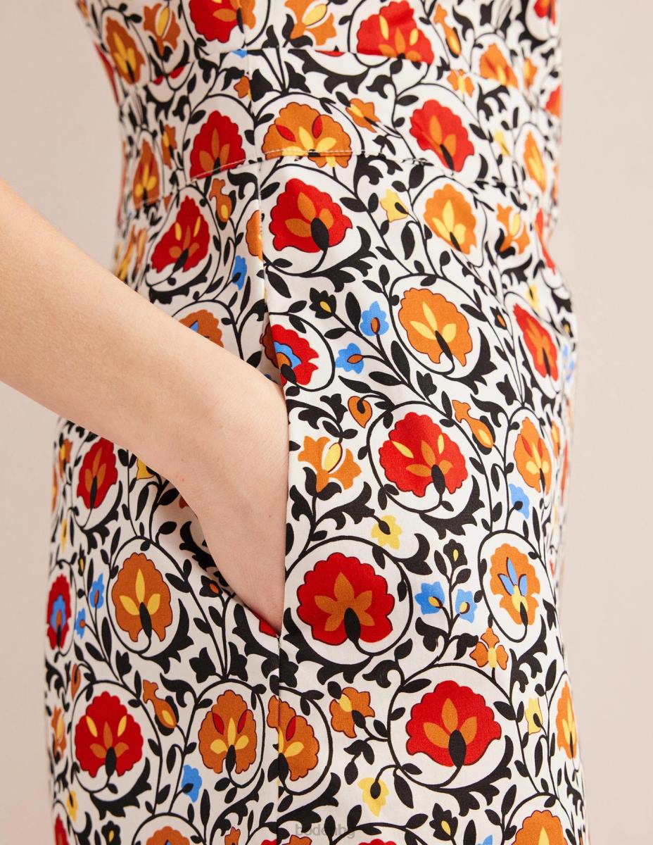 облекло Boden памучна мини рокля мулти и очарователен цъфтеж Жени LL681140