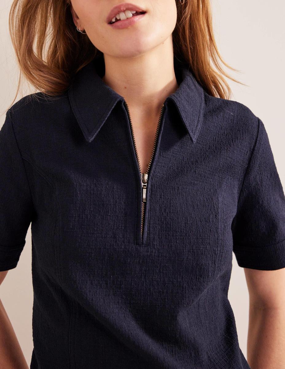 облекло Boden мини рокля с цип военноморски флот Жени LL681147