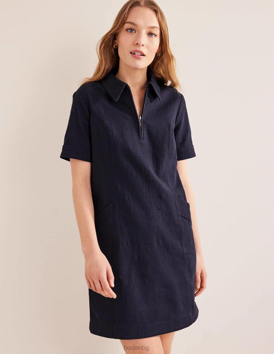 облекло Boden мини рокля с цип военноморски флот Жени LL681147