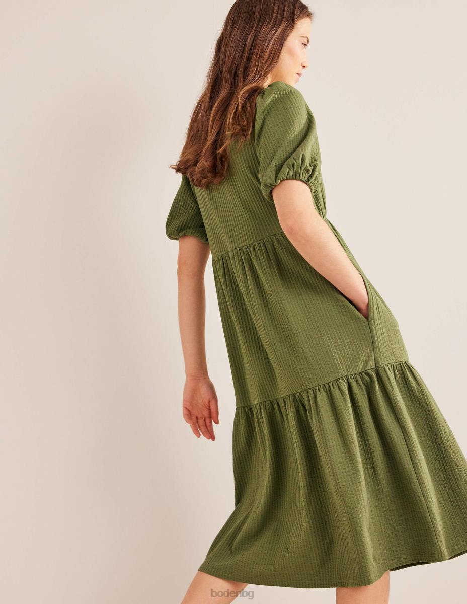 облекло Boden миди рокля от трико измито каки Жени LL681194