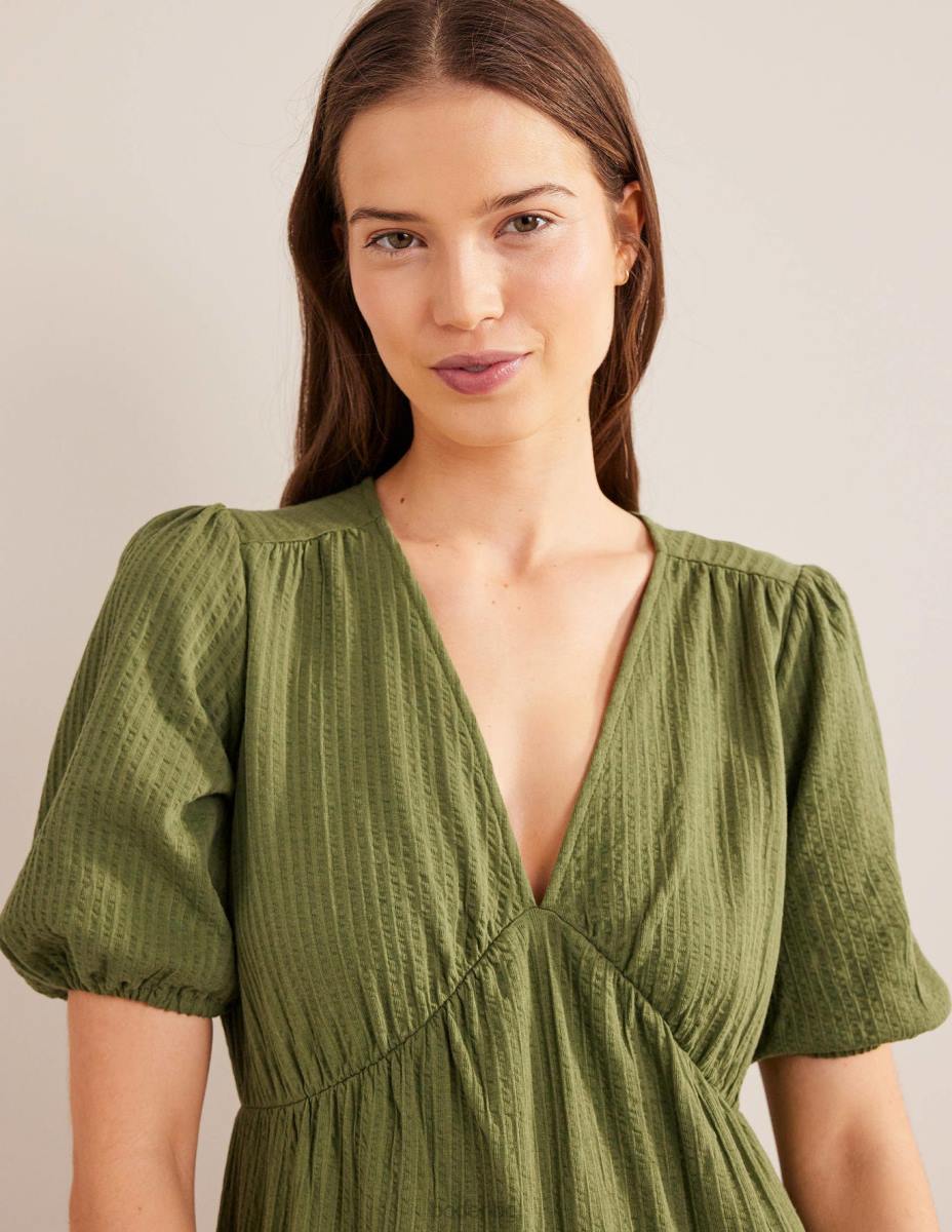 облекло Boden миди рокля от трико измито каки Жени LL681194