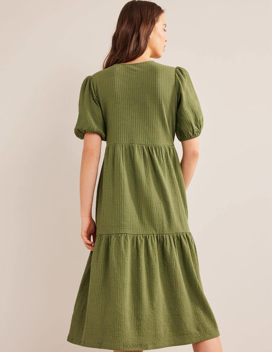 облекло Boden миди рокля от трико измито каки Жени LL681194