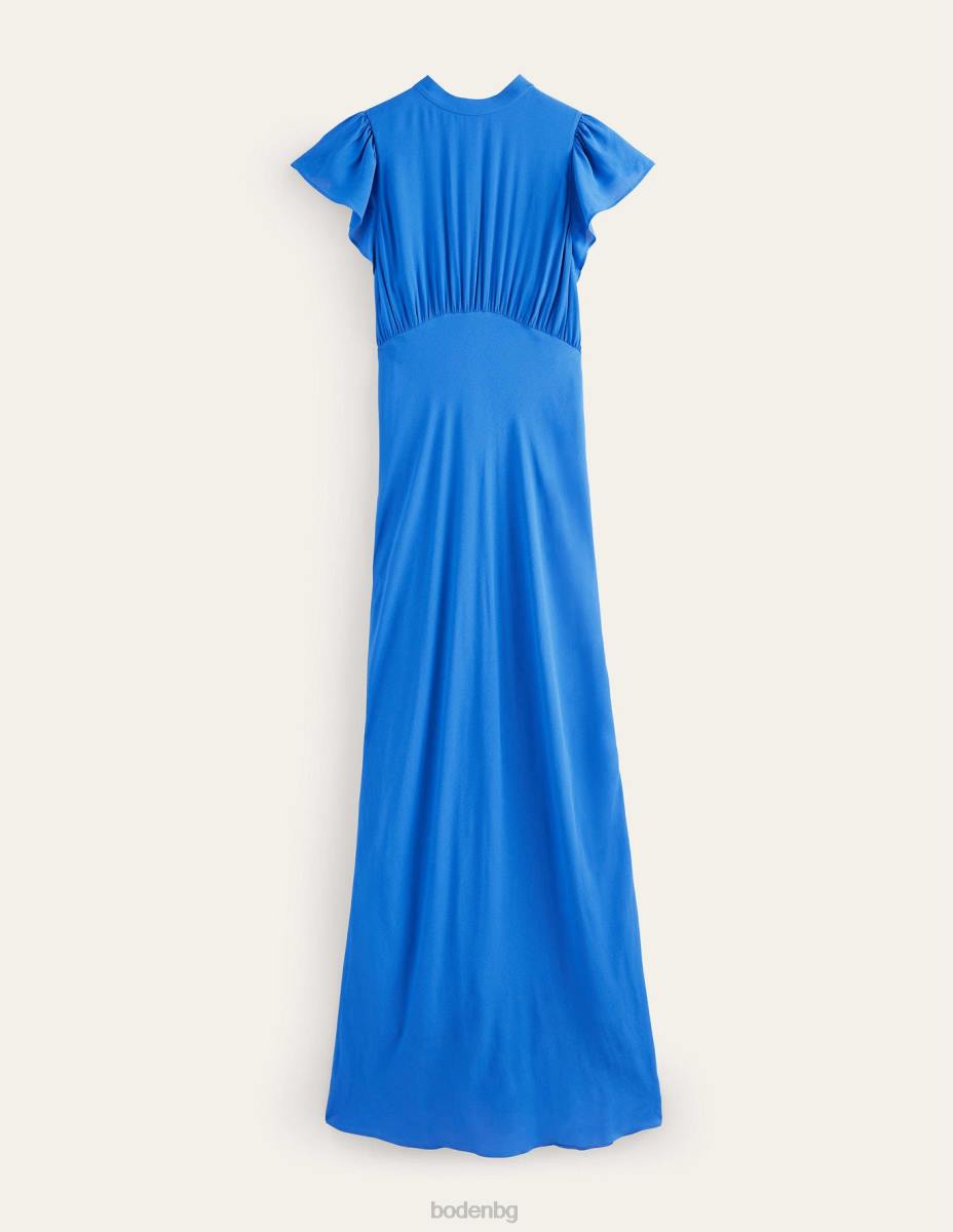 облекло Boden макси рокля със завързване на гърба циан Жени LL681226