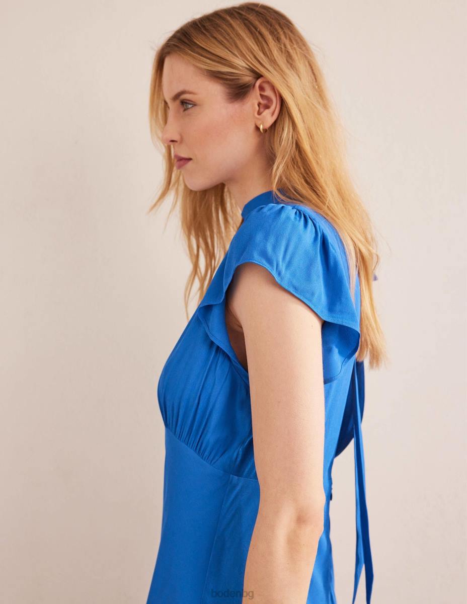 облекло Boden макси рокля със завързване на гърба циан Жени LL681226