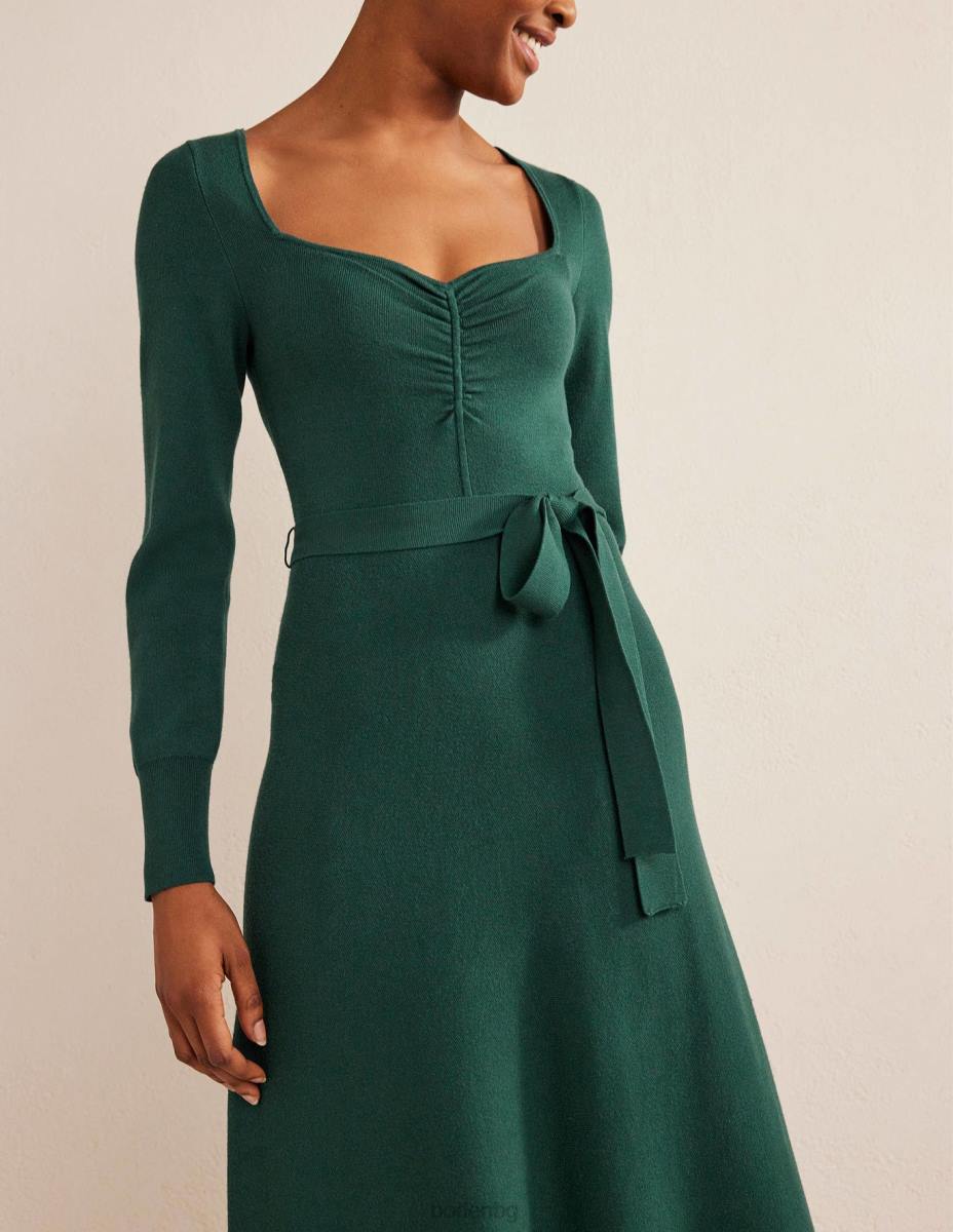 облекло Boden миди плетена рокля изумрудена нощ Жени LL681258