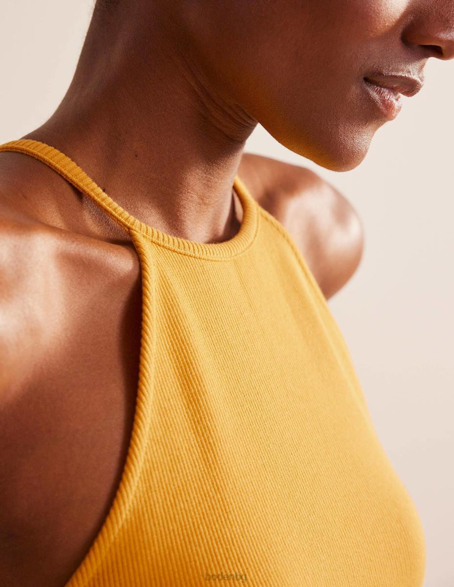 облекло Boden миди рокля с оребрено деколте френски невен Жени LL681262