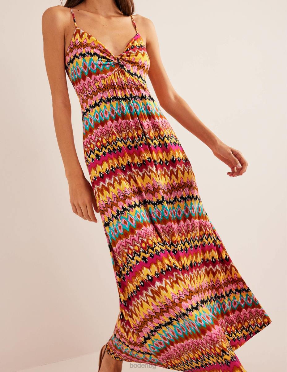 облекло Boden макси рокля от трико с презрамки мулти и текстуриран икат Жени LL681270