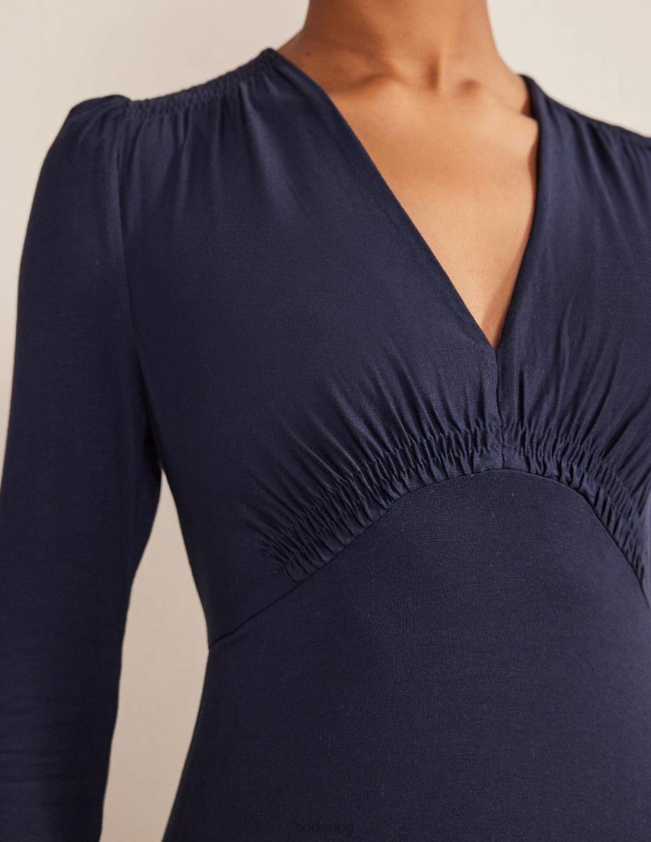 облекло Boden миди рокля от трико военноморски флот Жени LL681378