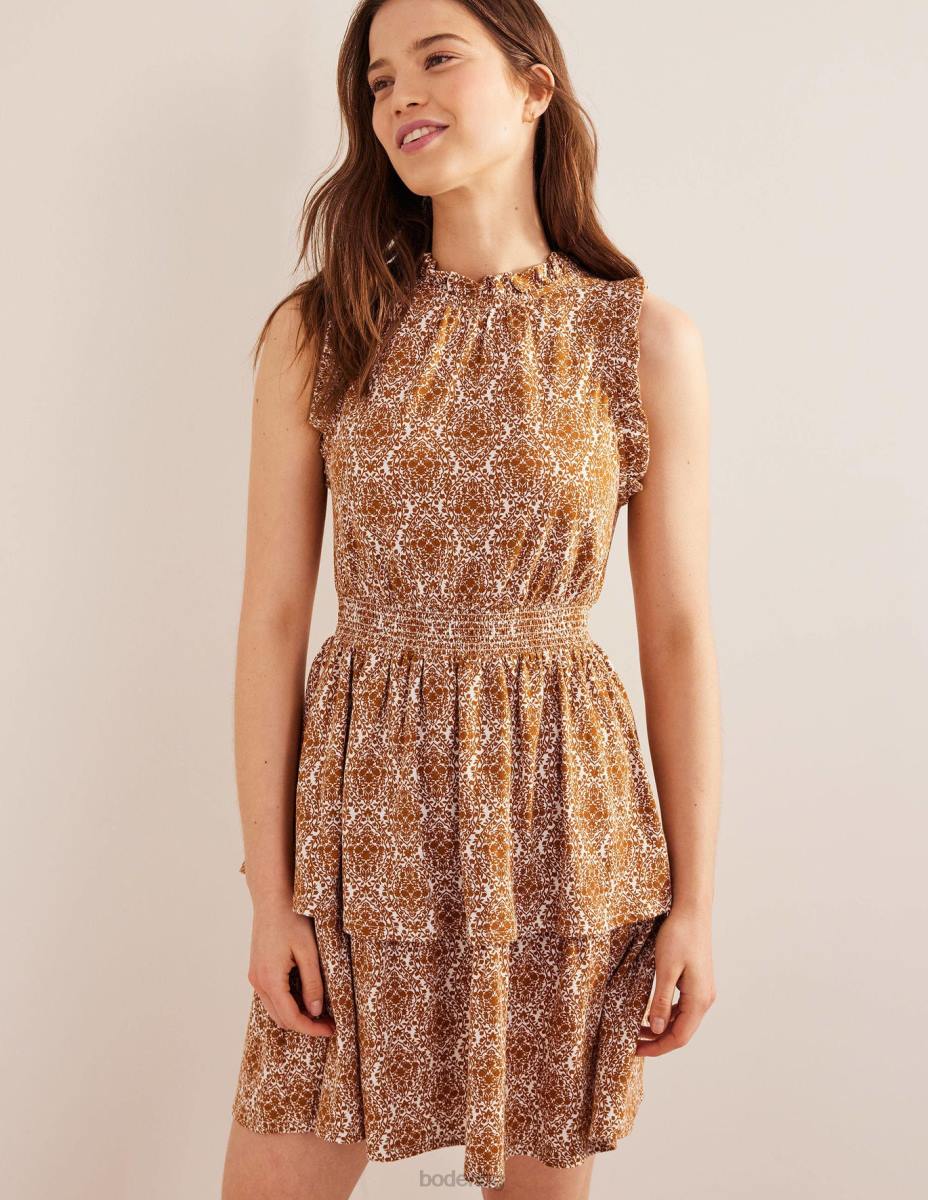 облекло Boden мини рокля от трико с волани тераса с тикви и лози Жени LL681404