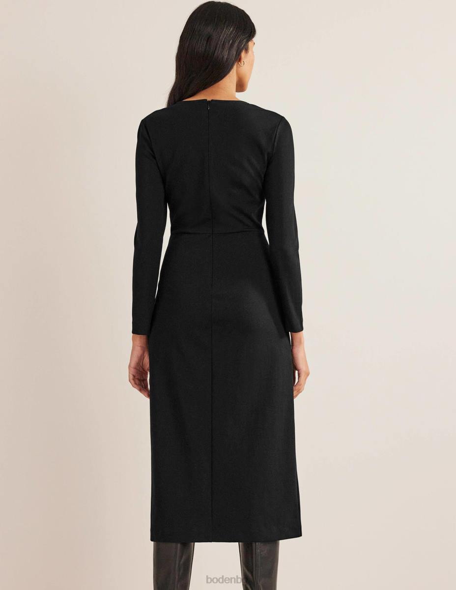 облекло Boden рокля от трико отстрани черен Жени LL681462