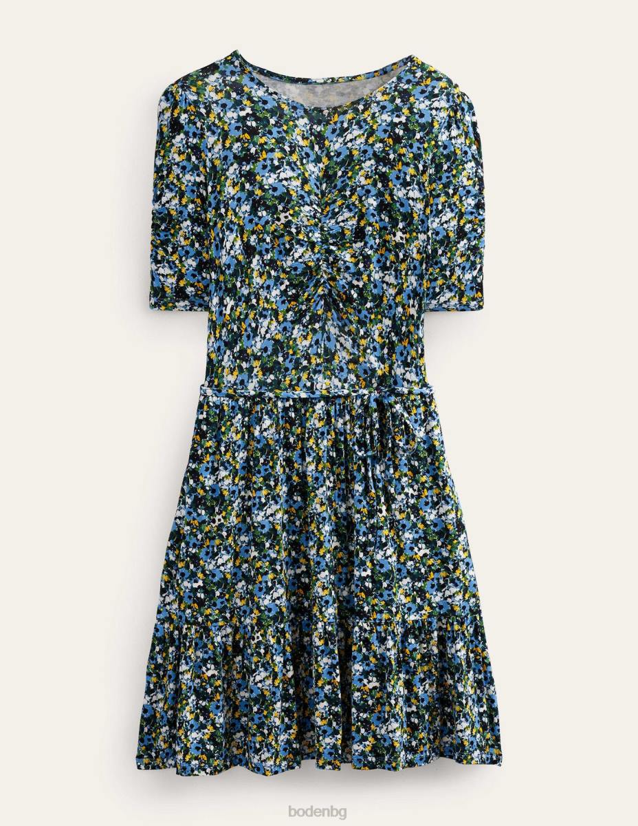 облекло Boden мини рокля от трико с бюст и бюст ленено семе и живописно цвете Жени LL681509