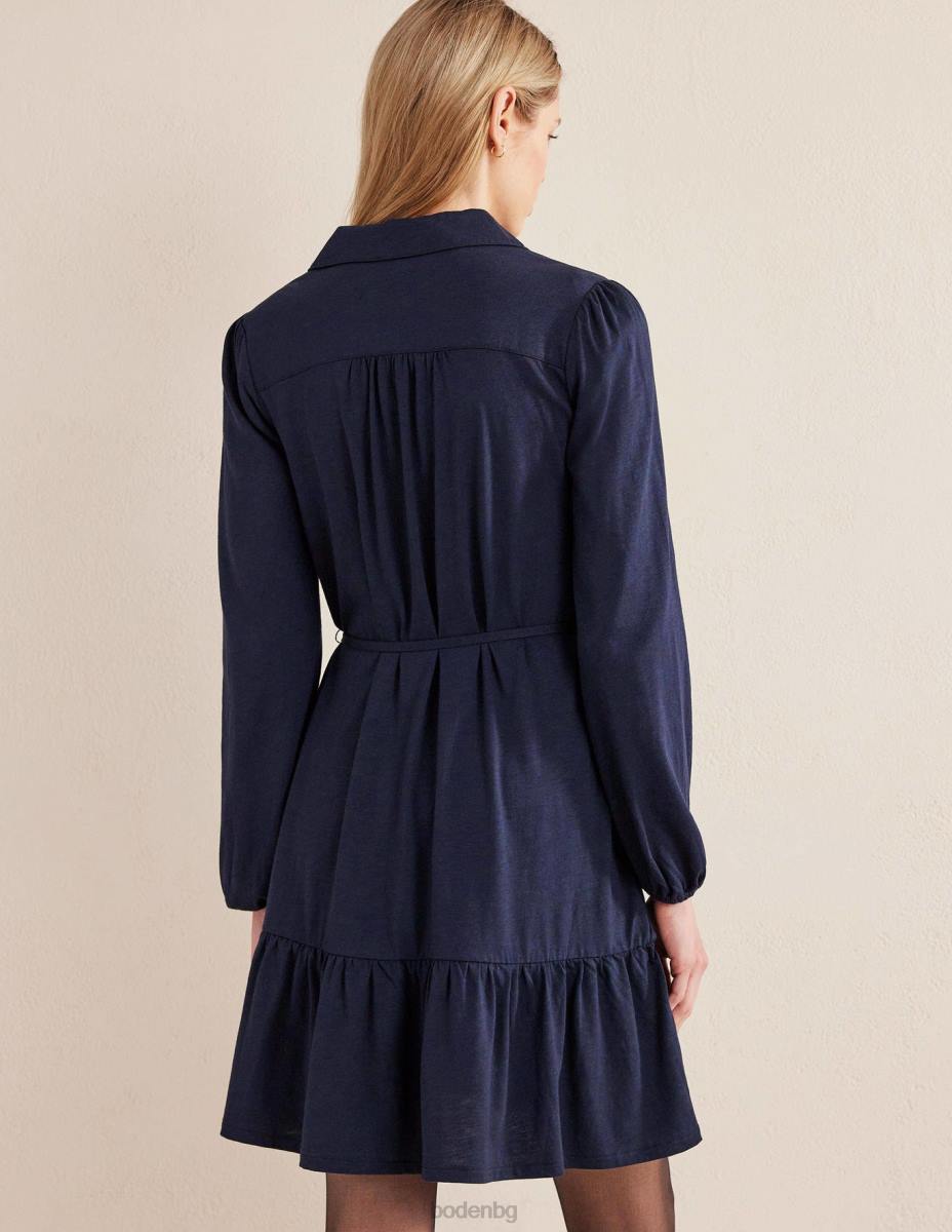 облекло Boden мини рокля с трикотажна риза военноморски флот Жени LL681560