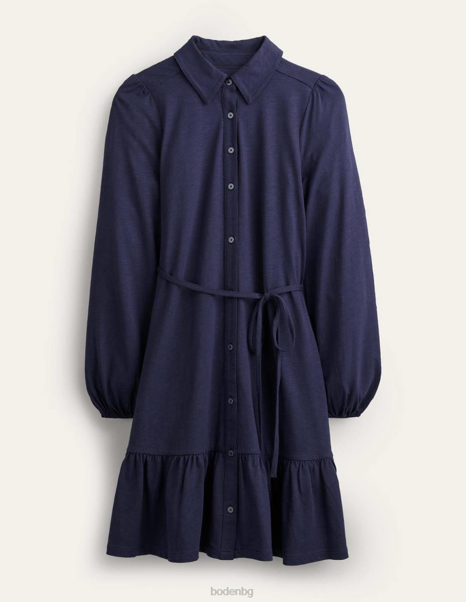 облекло Boden мини рокля с трикотажна риза военноморски флот Жени LL681560