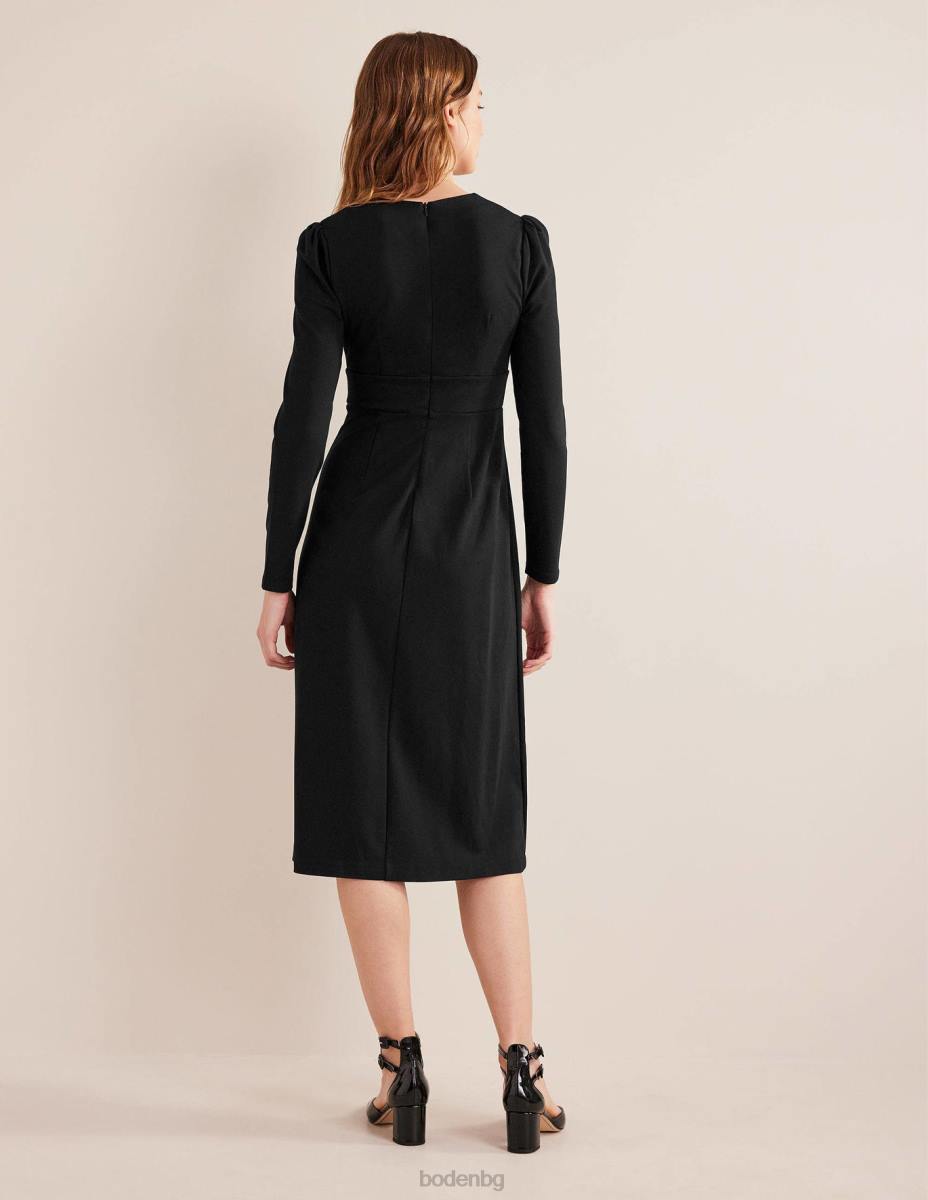 облекло Boden миди рокля от трико черен Жени LL681585