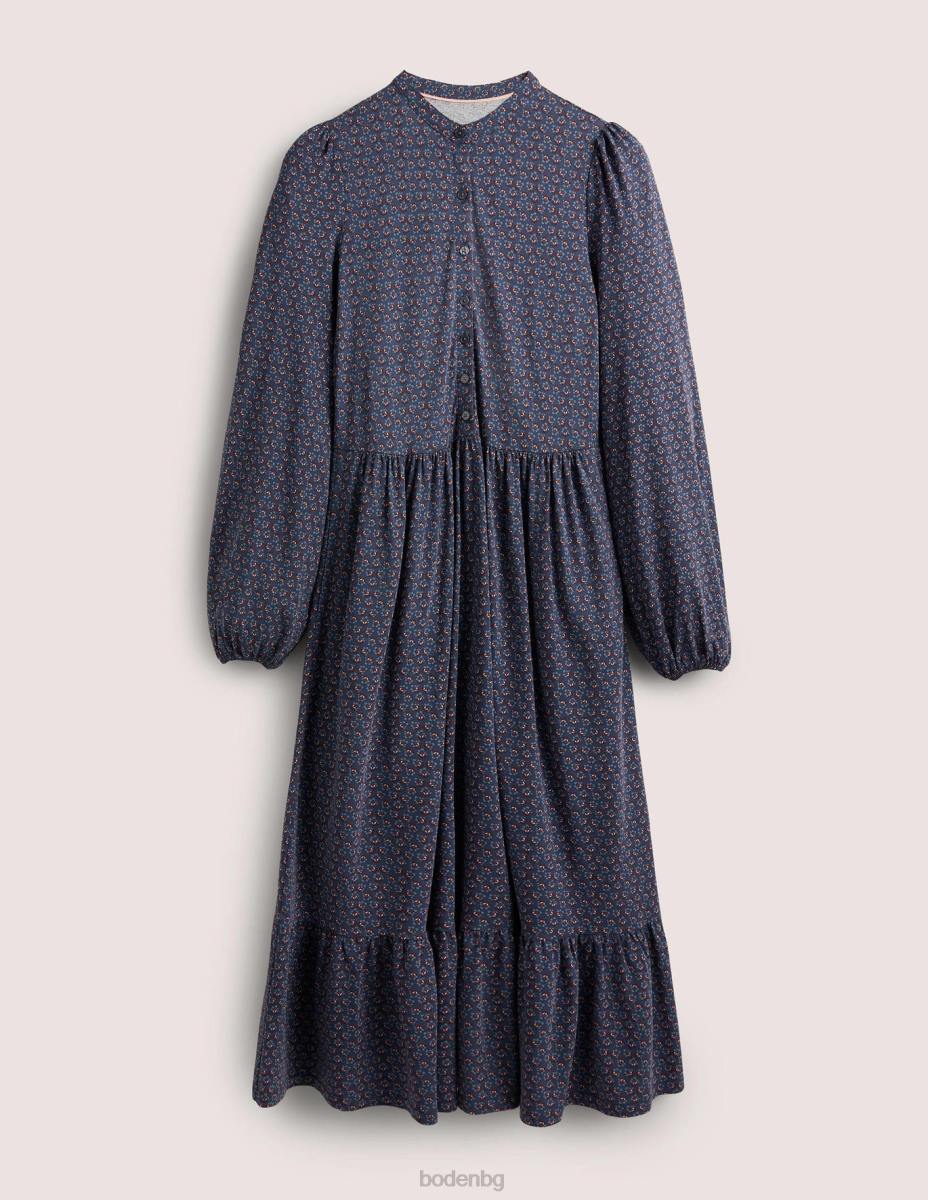 облекло Boden миди рокля от трико с копчета флот и диамантена пъпка Жени LL681648