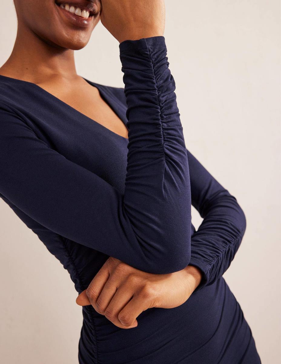 облекло Boden мини рокля от трико с релефно тяло военноморски флот Жени LL681708