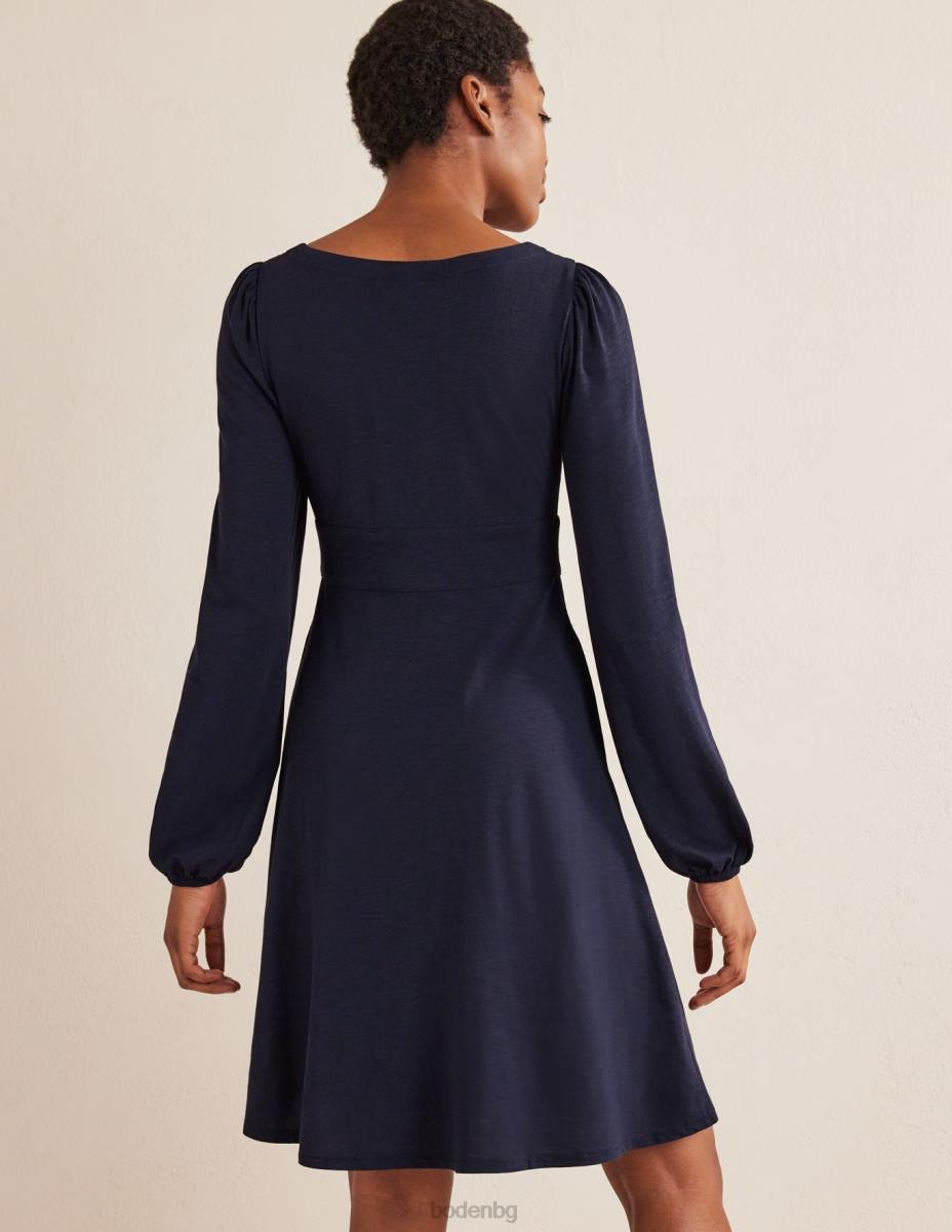 облекло Boden мини рокля от трико с копчета отпред военноморски флот Жени LL681731