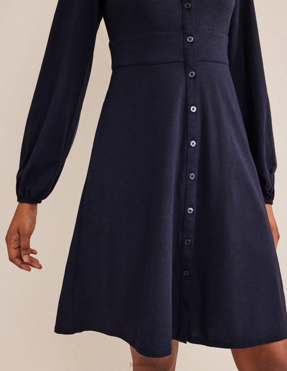 облекло Boden мини рокля от трико с копчета отпред военноморски флот Жени LL681731