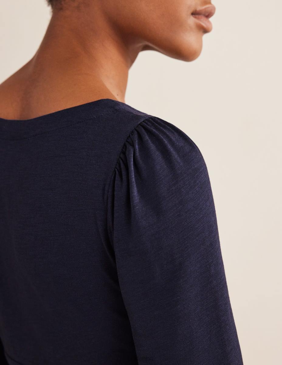 облекло Boden мини рокля от трико с копчета отпред военноморски флот Жени LL681731