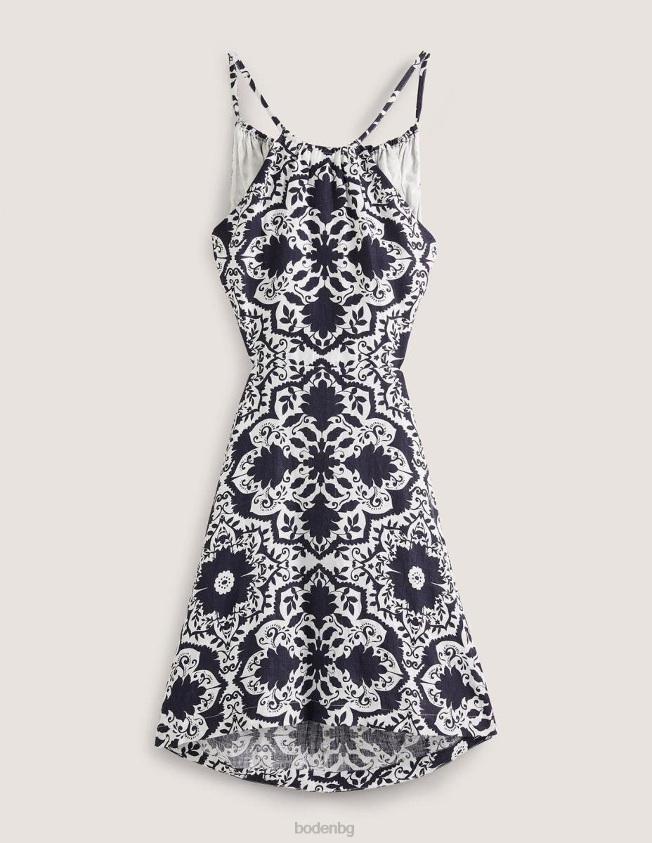 облекло Boden мини рокля с детайли на гърба флот и Блумсбъри Жени LL681878