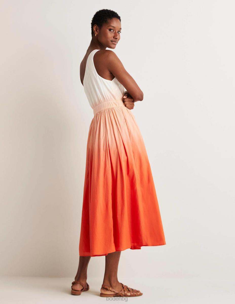 облекло Boden миди рокля с едно рамо боя за потапяне на петарда Жени LL681947