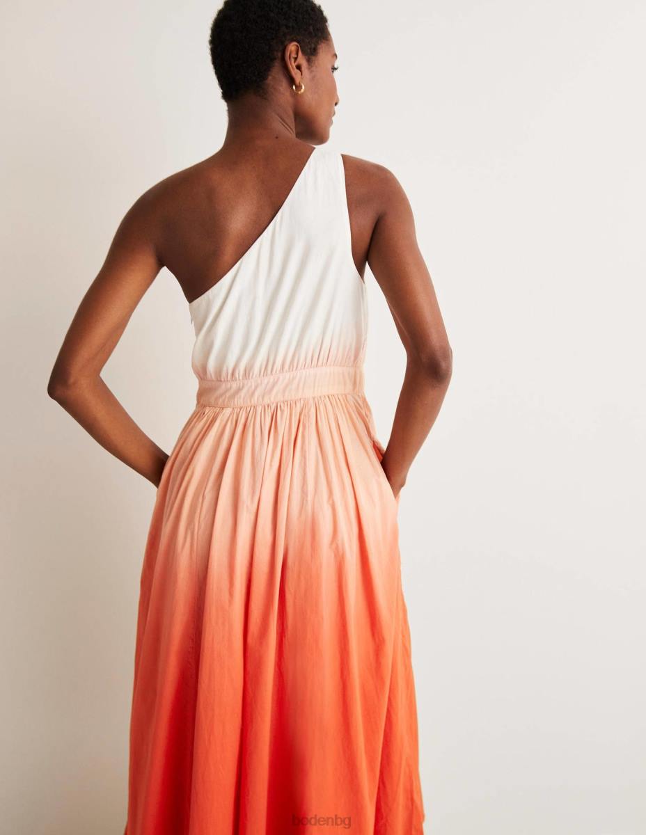 облекло Boden миди рокля с едно рамо боя за потапяне на петарда Жени LL681947