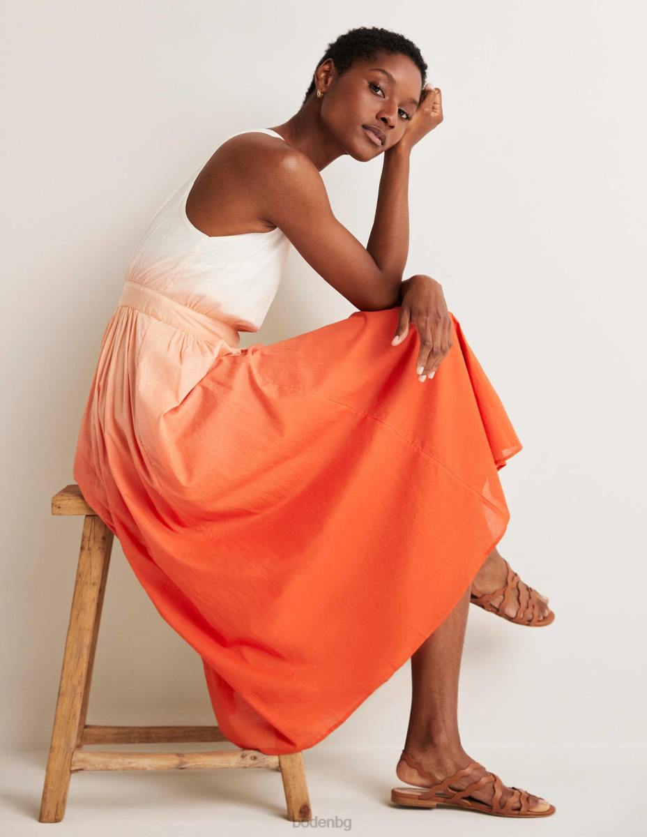 облекло Boden миди рокля с едно рамо боя за потапяне на петарда Жени LL681947