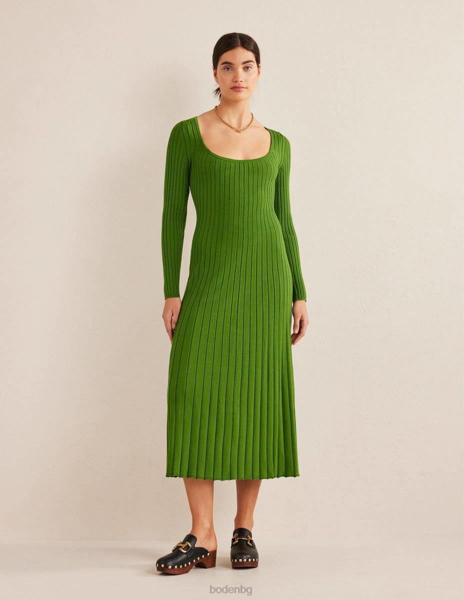 облекло Boden плетена миди рокля с широко деколте парк рейнджър Жени LL682066