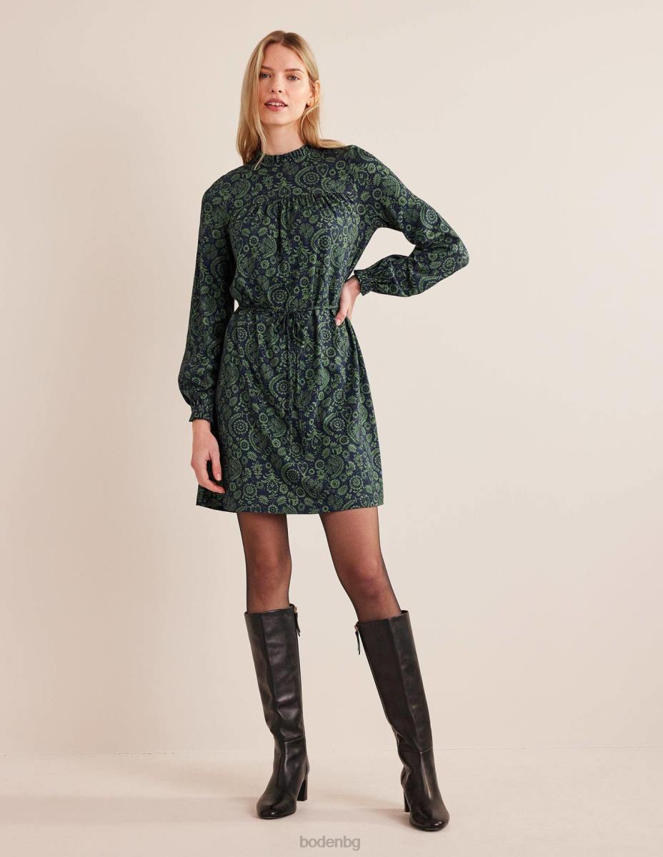 облекло Boden лесна рокля от трико с мини трико боб и тропически чар Жени LL682118