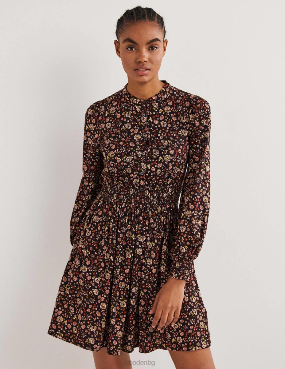 облекло Boden пушена рокля от трико ракетно червено и очарователен чар Жени LL682126