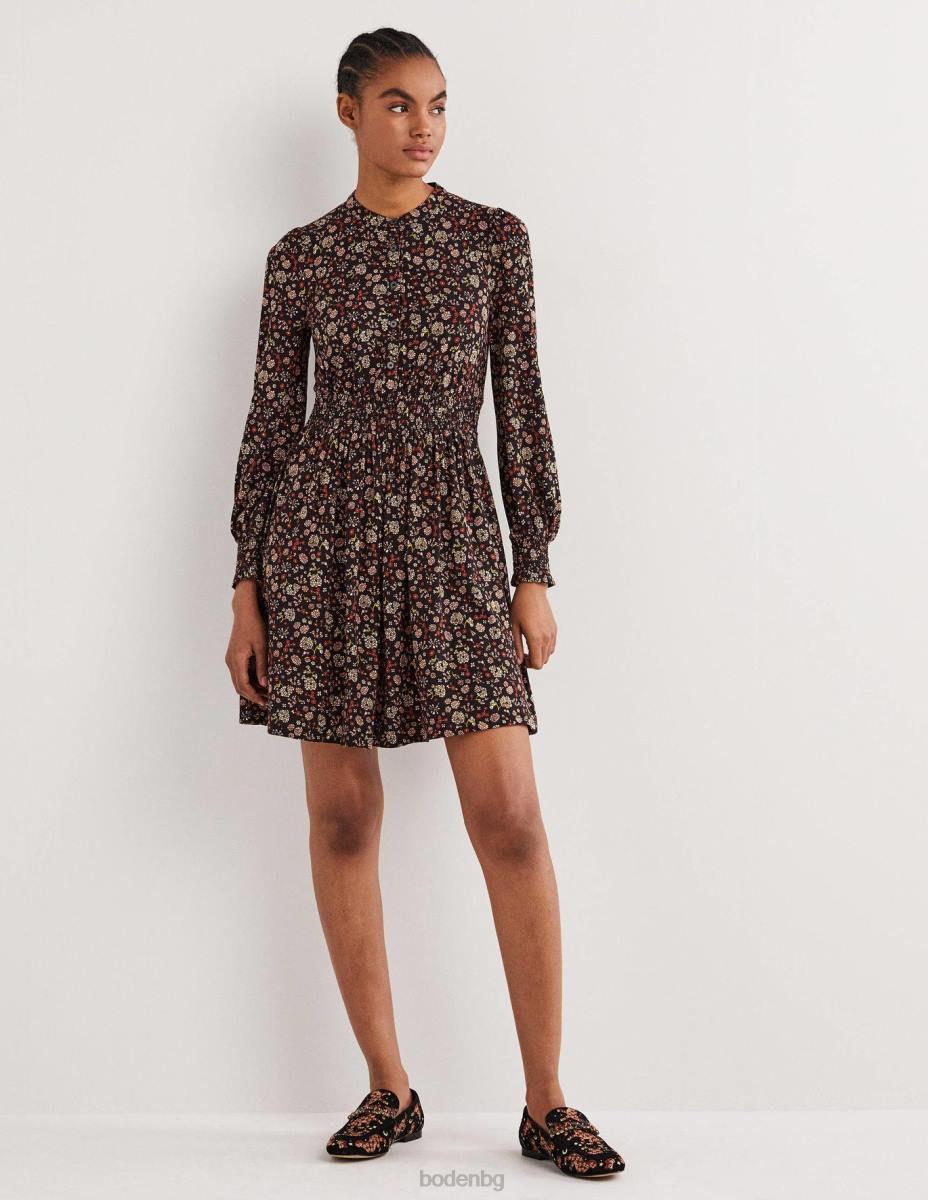 облекло Boden пушена рокля от трико ракетно червено и очарователен чар Жени LL682126