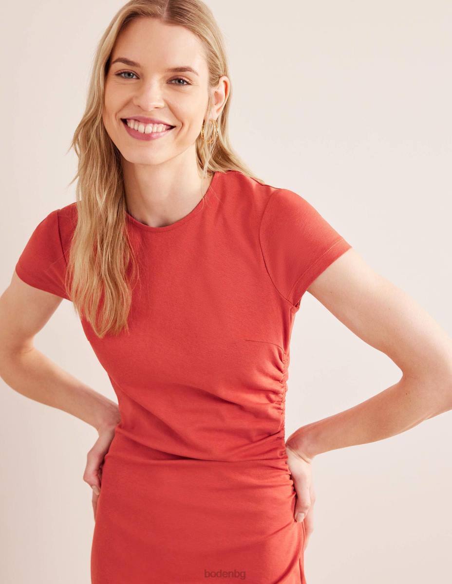 облекло Boden миди рокля от трико отстрани домат Жени LL682149