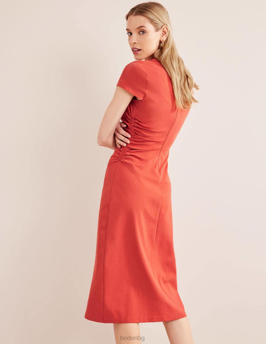 облекло Boden миди рокля от трико отстрани домат Жени LL682149