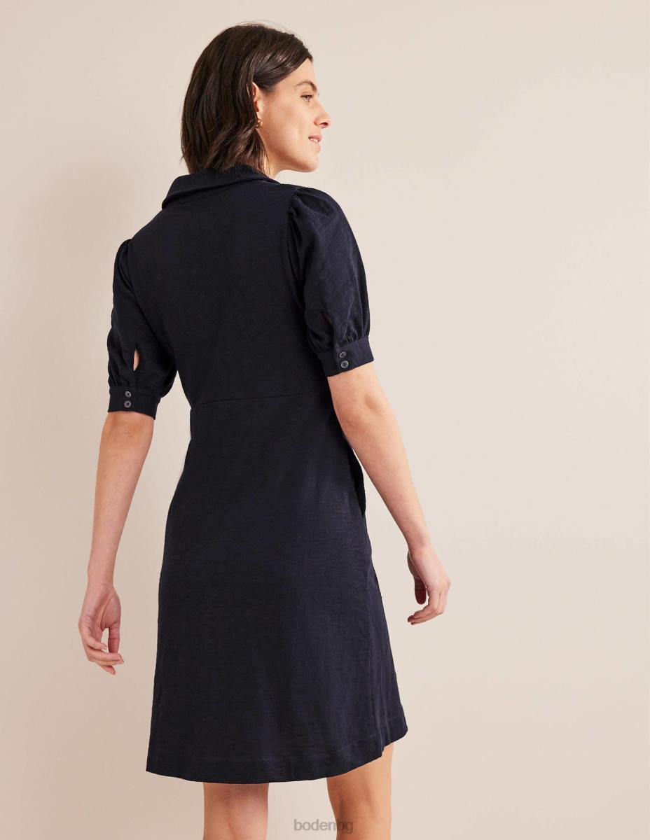 облекло Boden мини рокля за чай от трико с копчета военноморски флот Жени LL682158