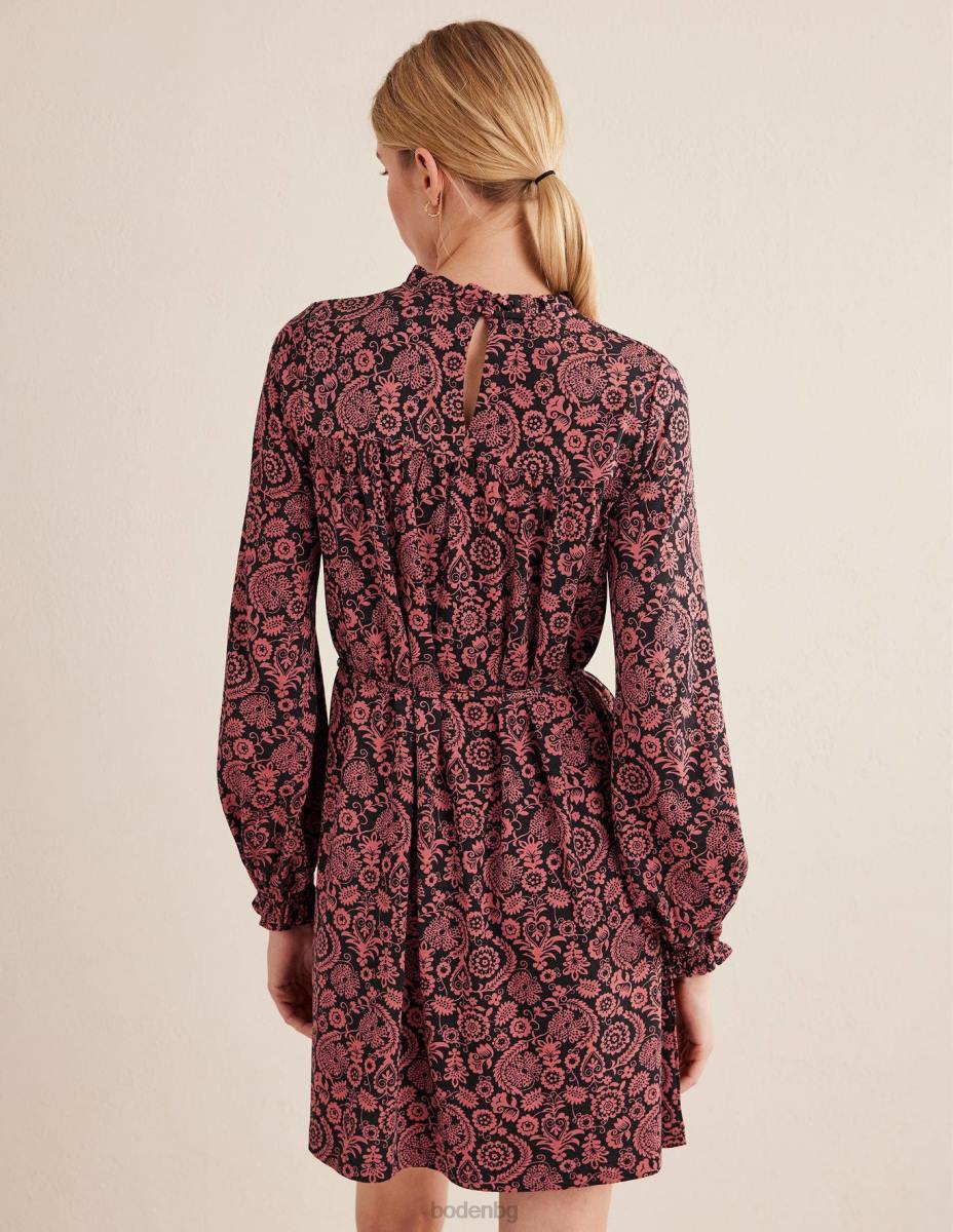 облекло Boden лесна рокля от трико с мини трико избледняла роза и тропически чар Жени LL682215