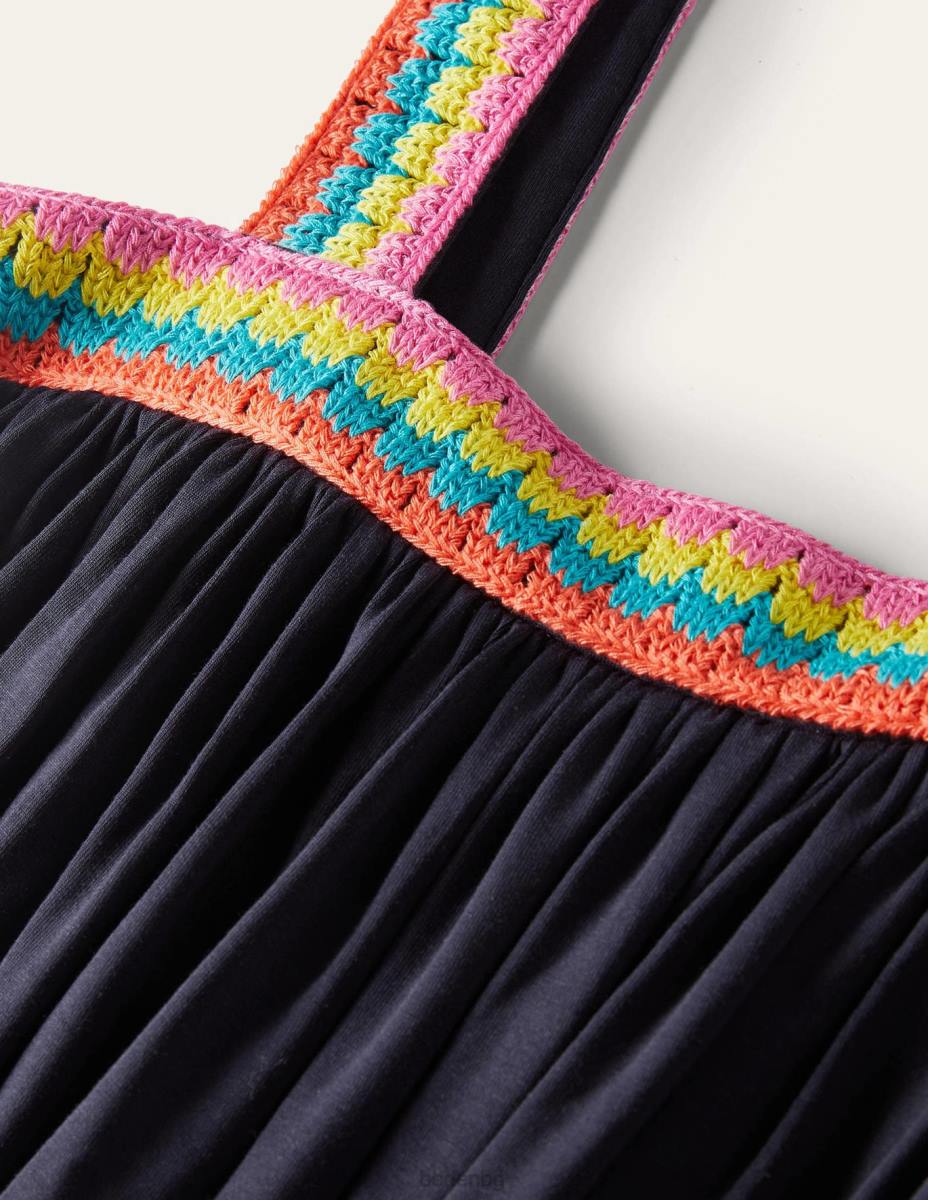 облекло Boden макси рокля от трико, плетена на една кука военноморски флот Жени LL682218